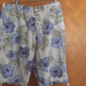 Flower print shorts